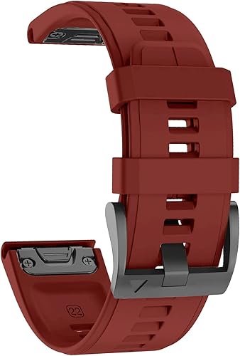 Miniatura 1 de Correa de reloj compatible con Garmin Fenix 5Garmin Fenix 6 Watch Band, 0.866 in Quickfit Correa de reloj de repuesto para Garmin