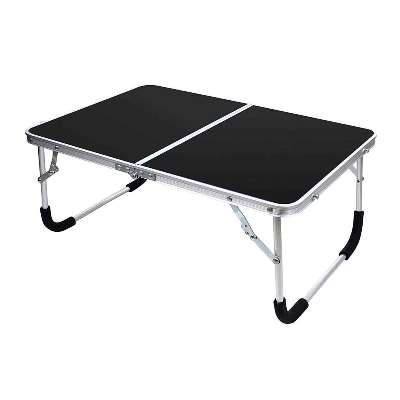 Table de camping pliante noire idéale pour pique-nique