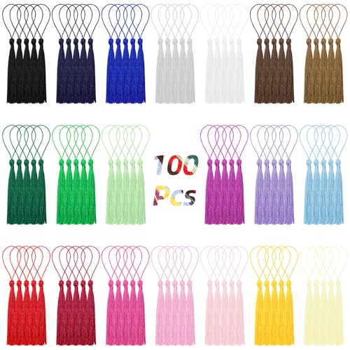 Catálogo para Comprar On-line Borlas favoritos de las personas. 45 Wokape 100PCS 13cm / 5 Pulgadas a Granel borlas Marcador Borla Seda artesanía Suave borlas 20 Colores Mini Borla con bucles para artesanía Accesorio, Etiquetas artesanías,...