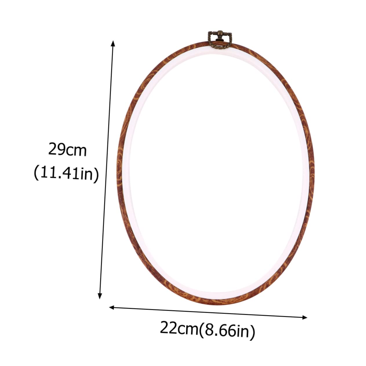 STOBOK 5pcs Embroidery Hoop Brown Cross Stitch Frames Embroidered Wreath Stand