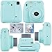Fujifilm Instax Mini 9 Instant Camera ICE Blue + Fuji INSTAX Film (40 Sheets) + Accessories Kit Bundle + Custom Case with Strap + Assorted Frames + Photo Album + 60 Colorful Sticker Frames + More