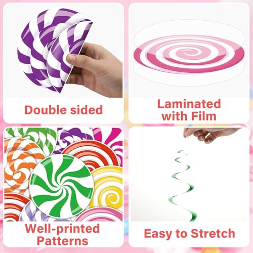 72Ppcs Candyland Party Decorations