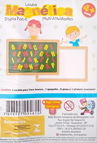 Lousa 3 em 1 Quadro Dupla Face Magnético