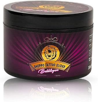 Bubble Gum Tattoo Slider for Artists and Aftercare, Shea Butter, Essential Oils, 8.5 oz