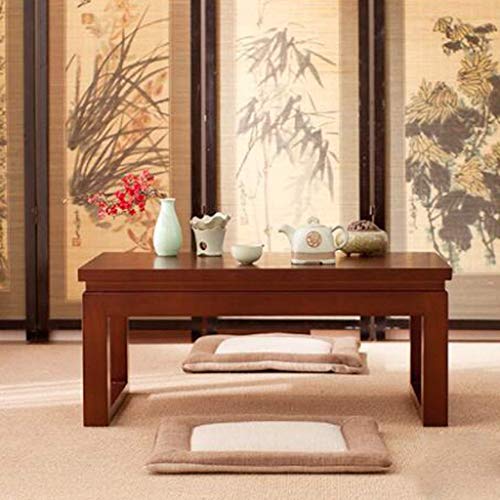 Mesa de café de madera maciza NMDCDH para tatami y balcón (70x45cm) 5