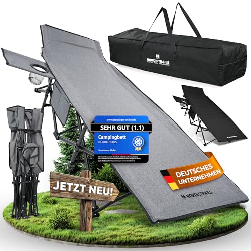 𝐍𝐎𝐑𝐃𝐈𝐂𝐓𝐑𝐀𝐈𝐋𝐒 Feldbett klappbar [Campingbett] - XXL gemütliche...