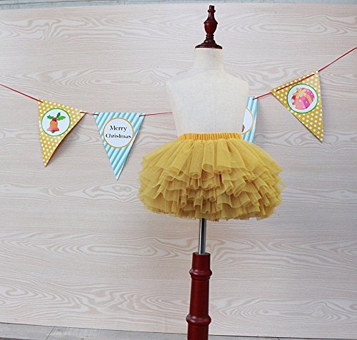 Image of Tutu Skirt for Baby Girl Toddler 6 Layered Tulle Skirts 1-8T