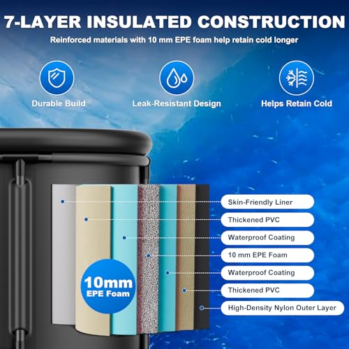 Image of AS ColdPlunge 1 /3 HP Ice Bath Chiller & 148 Gal Oval Cold Plunge Tub Kit