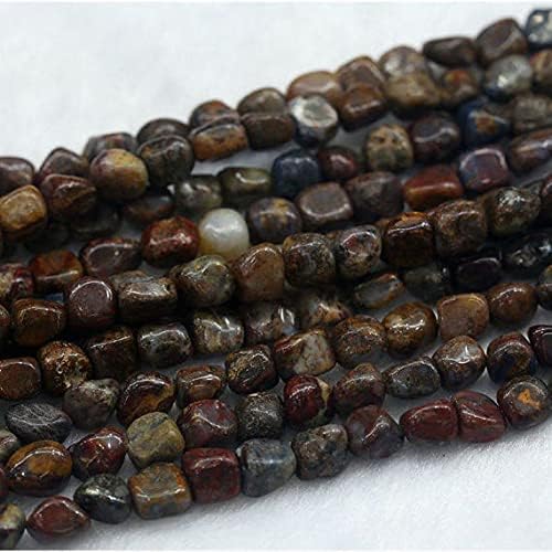 Pietersita marrón cuentas naturales irregulares LKBEADS para joyas bohemias 5