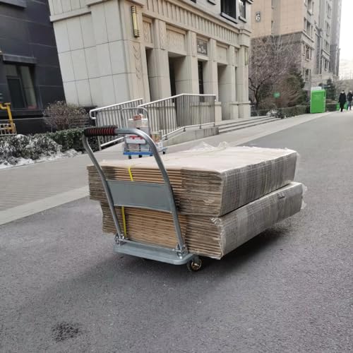 Heavy Du - Carrello a mano pieghevole, capacità 499,9 kg, per un facile sollevamento pesante, ideale per uso domestico e industriale e carrello Versati