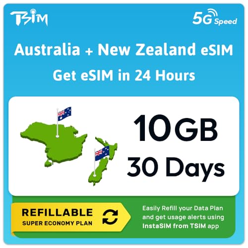 eSIM Australie data 10 Go pour un road trip sans coupure