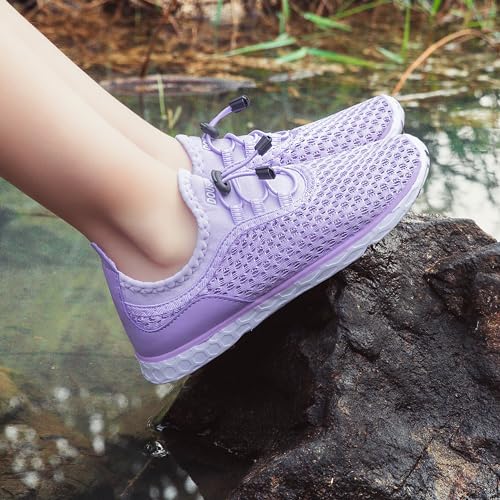 Image of DOUSSPRT Water Shoes for Kids Boys Girls Quick Dry Beach Sports Swim Pool Aqua Shoes for Toddler /Little Kid /Big Kid