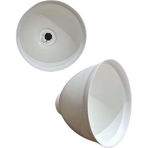 Ceiling Fan White Canopy Ceiling Fan Cups,Fan cover,Fan canopy Suitable for All Types of Fans, (Pack of 2 Pes set).