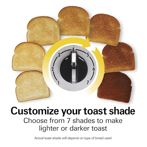 Hamilton Beach 2 Slice Toaster with Extra-Wide Slots, Bagel Setting, Toast Boost, Slide-Out Crumb Tray, Auto-Shutoff & Cancel Button, Defrost Function, Stainless Steel (22794) - image 3