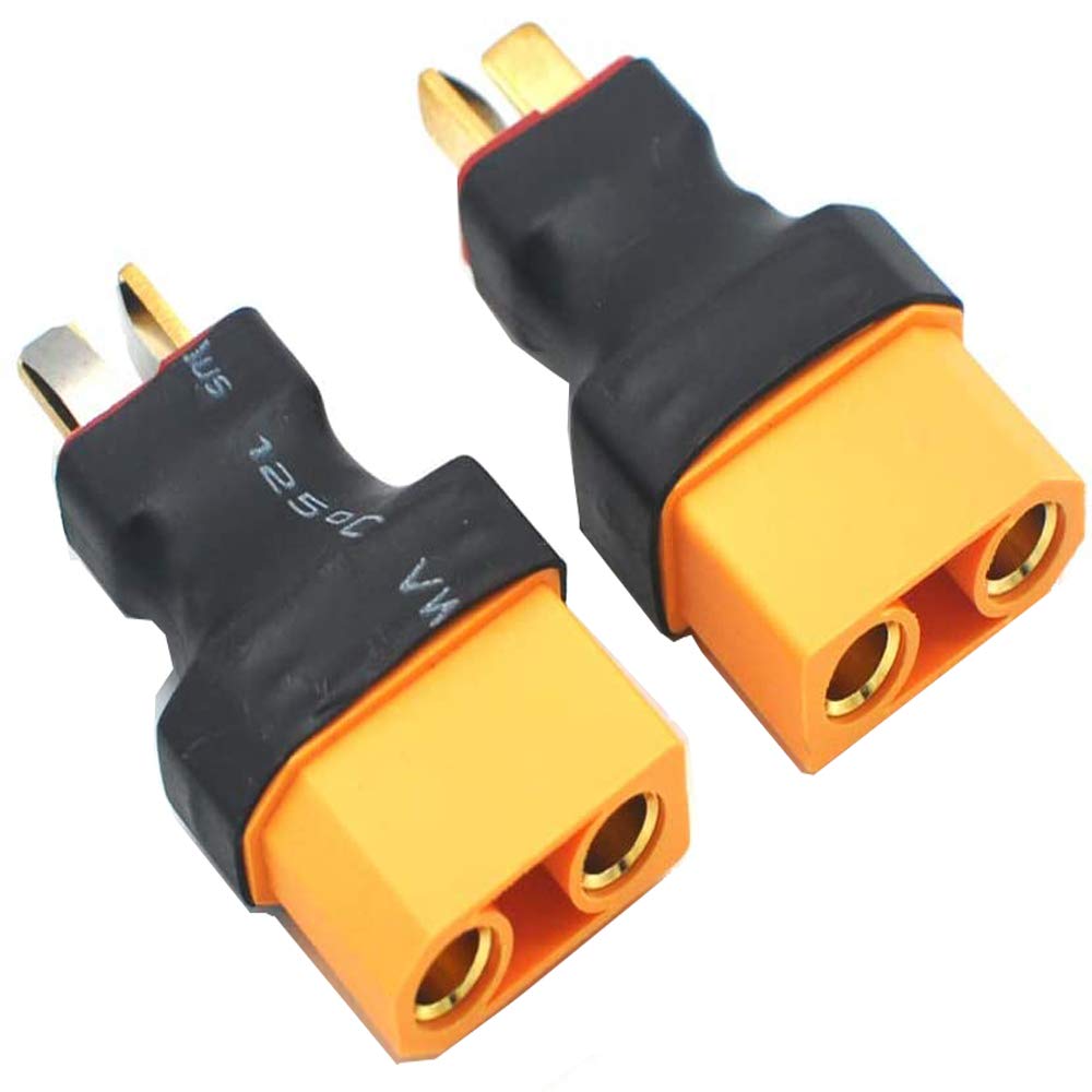 Yiqigou 3pcs XT90 XT-90 Male Female Connector to T-Plug Deans Style Male Female Connector Conversion Adapter(Deans male to xt90 female adapter) - Image 4