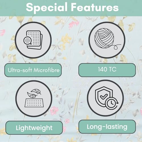 Image of Mafatlal Plush 140 GSM Double Bed Sheet | Lightweight Microfiber | 90 x 100 Inches | Queen Size | Skin-Friendly, Long-Lasting Comfort | Sky Blue