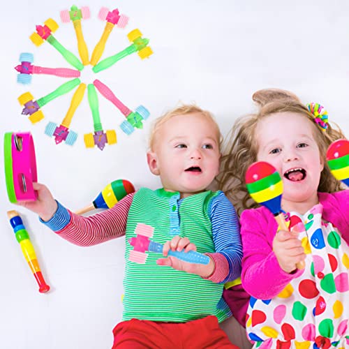Image of Kisangel 10Pcs Squeaky Hammer Pounding Plastic Mallet Handle Hammer Funny for Preschool Educational Birthday Party Favors Tools Rose (Pack of 2)