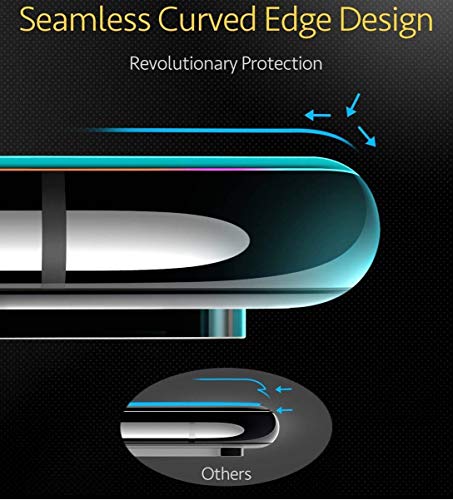 Image of Compatible with Vivo Y20 / Y20i / Y20S / Y20A / Y11S / Y12S / Y20G [Black] Tempered Glass Screen Protector with Edge to Edge Coverage and Easy Installation Kit