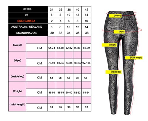 Women's Pu Faux Leather Pants Slim Leggings Variety of Styles with Pockets2