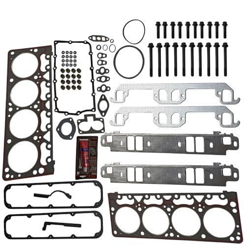 Image of Partsflow Head Gasket Bolts Set HS9898PT-2, ES71038-1 | Compatible With Dodge Dakota RAM Jeep Grand Cherokee 1998-2003 5.9L; Graphite; Head Gasket set ; Head gasket kit