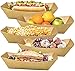MotBach 100 Pack 2lb Paper Food Trays, Heavy-Duty Paper Food Boat Disposable Serving Basket Tray for French Fries Nachos Snack Hot Dog Taco BBQ Popcorn Party Picnic Wedding Party (Brown)