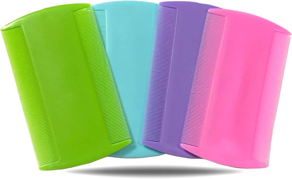 Comb for lice removal combo| Lice Removal Comb | hair kangi for lice | Red Pink Purple- Pack of 3
