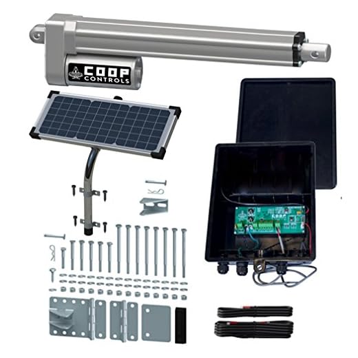 Coop Controls Automatic Coop Door Opener Kit (CKSPXP-Solar Kit, No Battery)