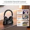 SIMOLIO Wireless Headphones for TV Listening, 2-in-1 TV & Bluetooth Mode, Clear Dialogue for Seniors & Hard of Hearing, Bluetooth Headphones Over Ear w/Charging Dock, Works with Soundbar, 20H Playtime #3