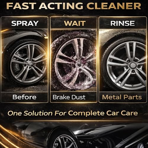 Bling Chemicals Wheel Cleaner, Aluminum Cleaner, Rim & Wheel Cleaner Spray, Removes Brake Dust & Grime, Brake Dust, Non-Acidic Tire Cleaner, Purple Color Changing, 10 fl oz (1PCS)