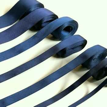 Amazon | グログランリボン ネイビー(濃紺・38mm幅×5m(朝8時