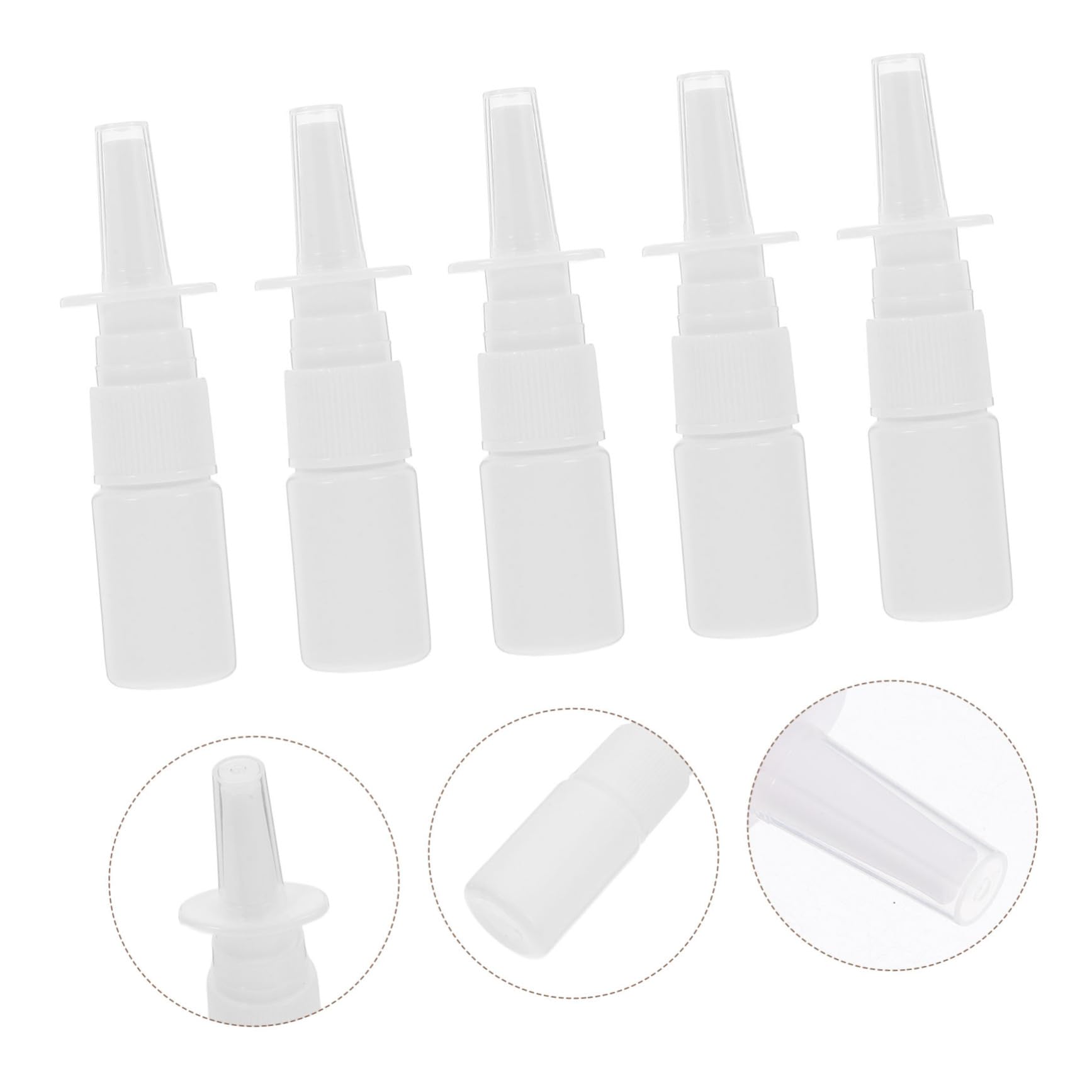 LIFKOME 200 Stück 10ml Plastik Sprühflasche mit Feinem Sprühnebel Wiederbefüllbare Fläschchen für Öl aus Pe mit Schutzkappe für Reise und Outdoor