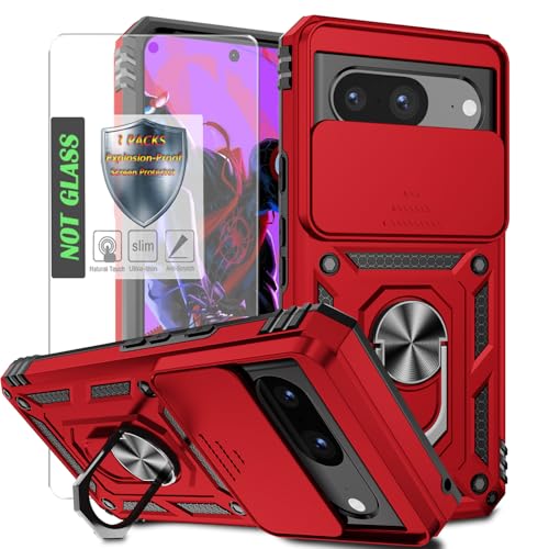 Coque Google Pixel 8 antichoc avec porte-carte et béquille