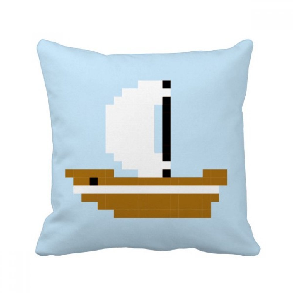 Coussin carré bleu baleine pixel pour sublimer votre déco de canapé estivale