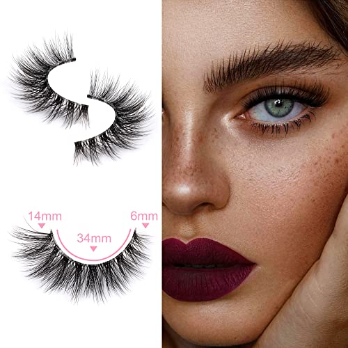 Zenotti Natural Wispy Cat Eye Faux Mink Lashes #TOP1