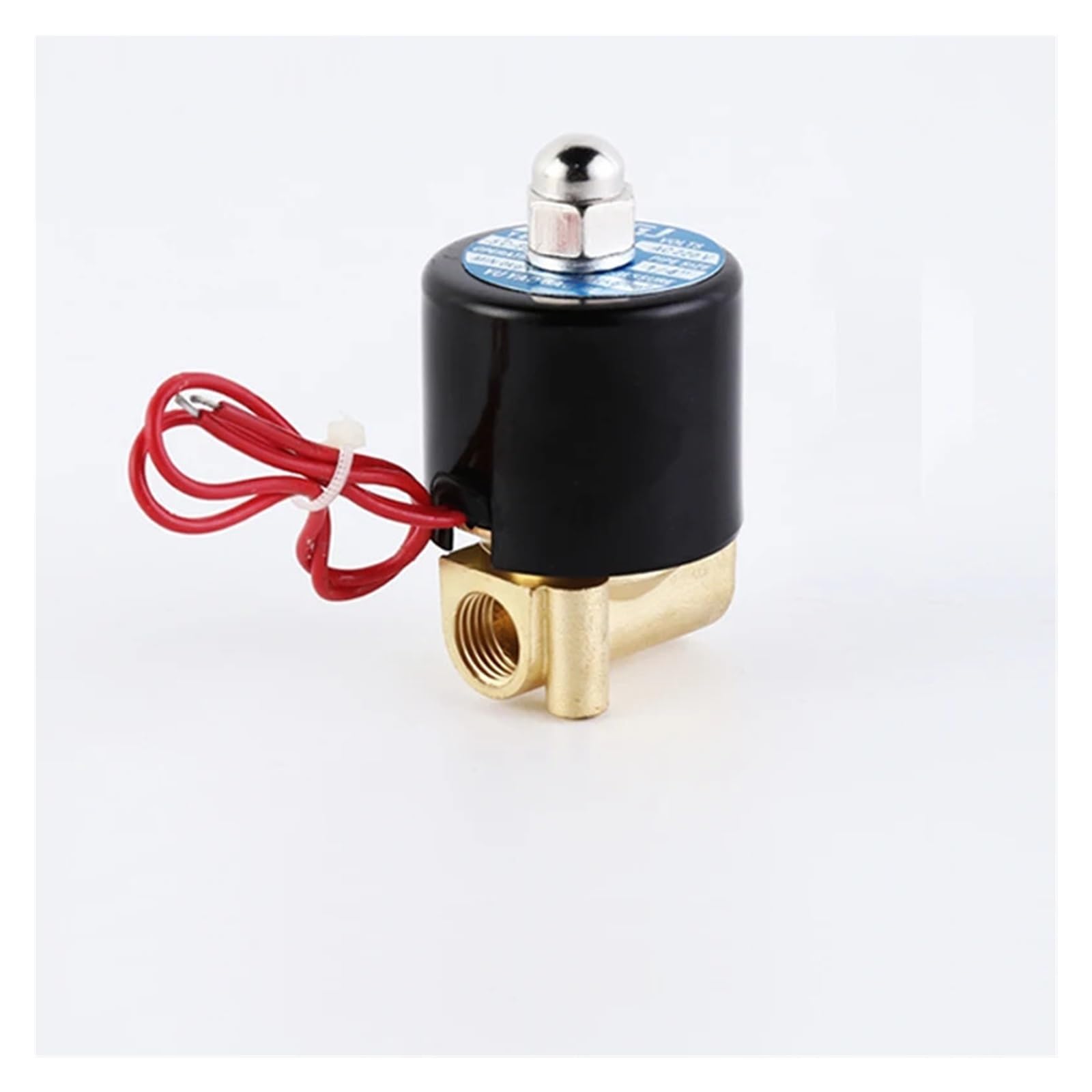 Elettrovalvola in Ottone da 1/8" 1/4" Elettrovalvola normalmente Chiusa 24V 12V 220V 110V(1/4,White_230 AC_EPDM-Seal)