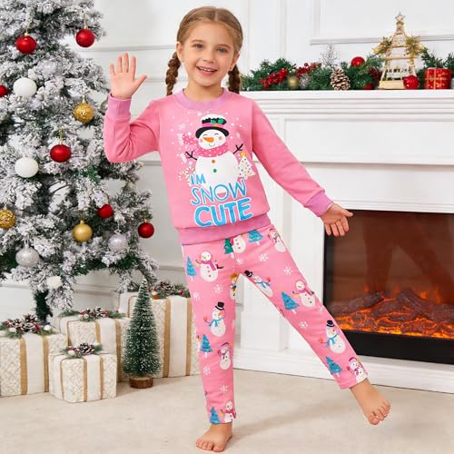 Image of Little Girls 2 Piece Outfits Ruffle Sleeve Unicorn Sweatshirts Top and Leggings Set School Outfits Kids Clothing Set
