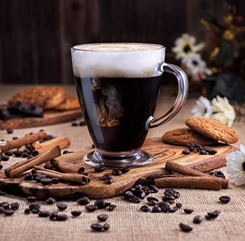 JoyJolt Declan Espresso Mug. Glass Espresso Mugs Set of 6. Clear Glass Espresso Cups 15 Ounceswith Handles for Scorching Drinks - Cappuccino, Latte, Large Tea Cup. Crystal Clear Glass Cups, Espresso Espresso Presents 5 51KVK7rpVeL. AC