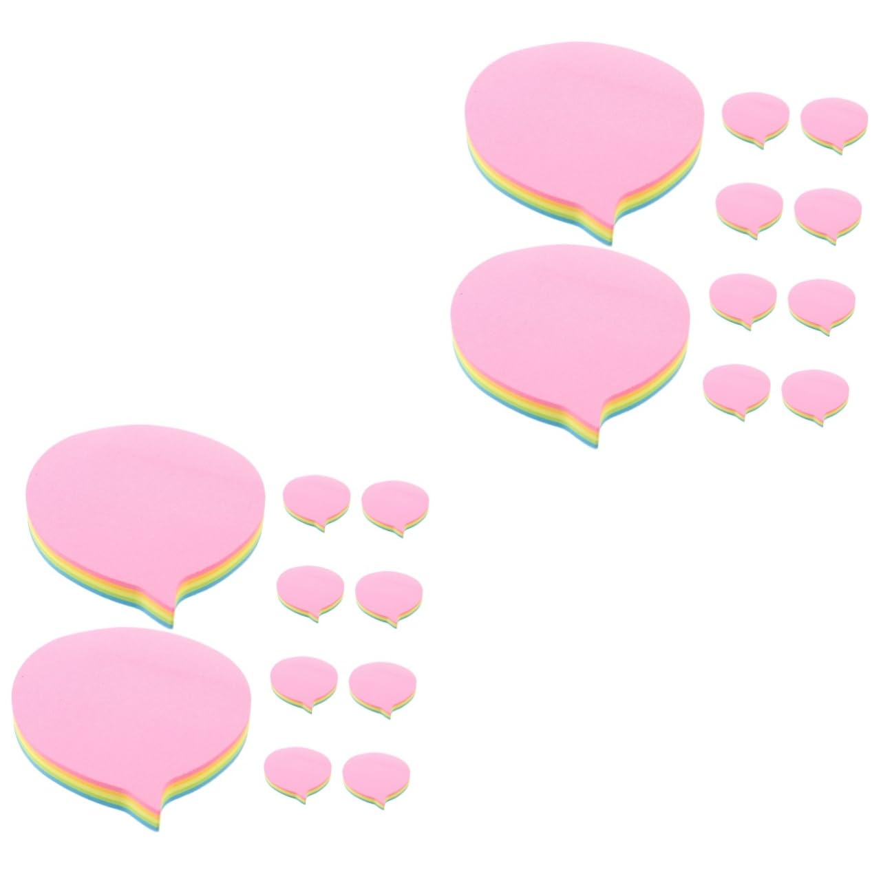 Uonlytech 2 Pièces Notes Adhésifs Colorés Lot de Autocollants Utilisation Quotidienne pour Maison pour Listes et Rappels