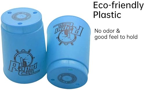 Tocypho 24 Pack Quick Stack Cups Set Plastic Sports Stacking Cups Speed Training Game For Travel Party Challenge Competition (Red&Blue) #TOP5