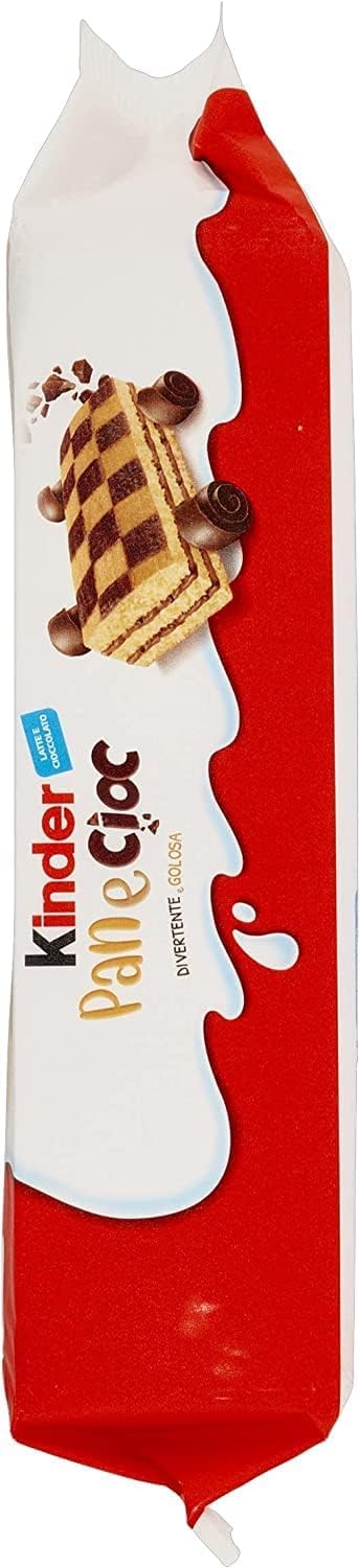 Italian Gourmet Lot 3x Kinder Pan e Cioc Gaufrettes Cacao & Noisette 270 g (Pack Économique) Snack Goûter Petit-déjeuner Style Italien + Italian Gourmet Polpa