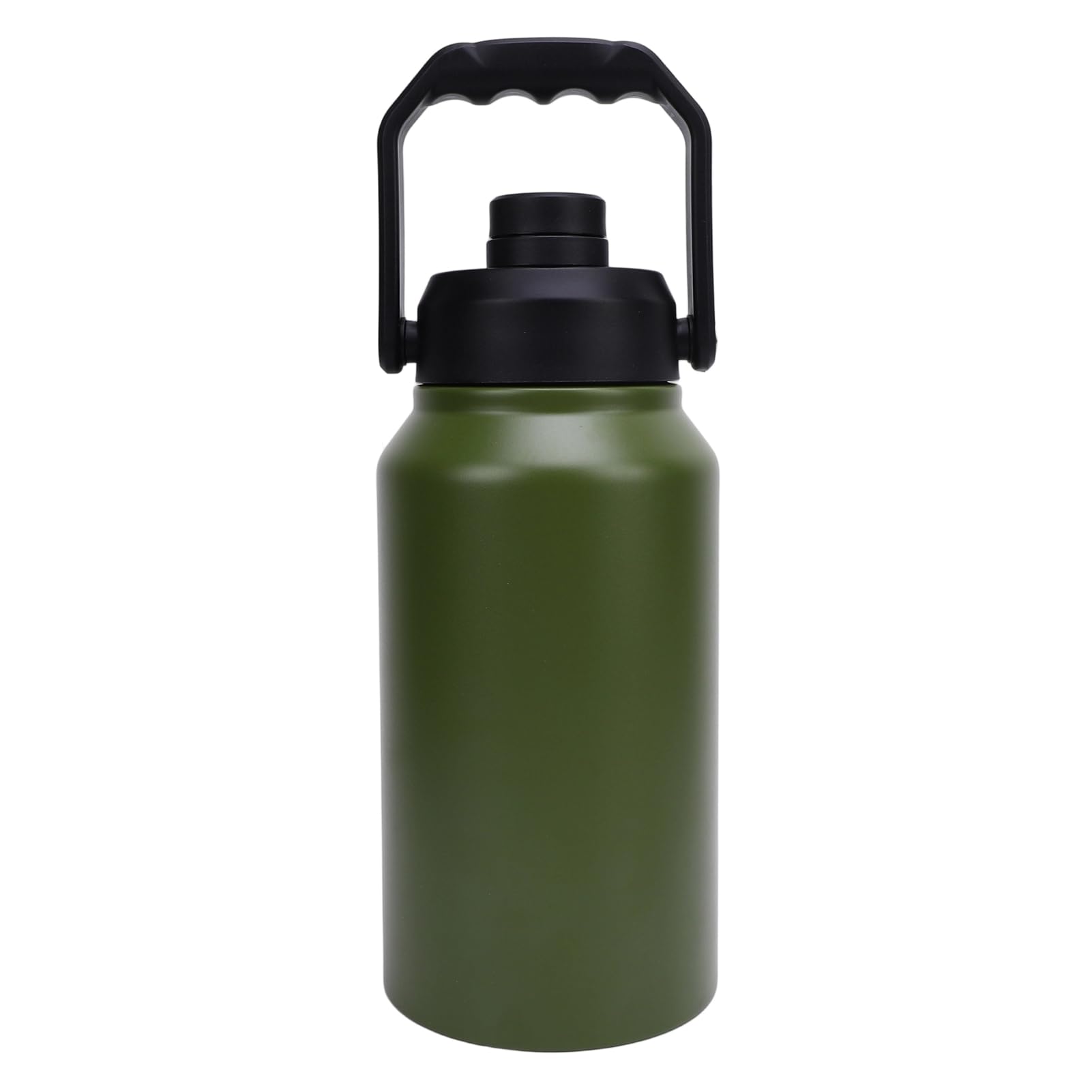 KIMISS Borraccia Termica da 3 Litri, Tazza da Viaggio in Acciaio Inossidabile da 3 Litri per Palestra e Sport - Mantiene Fredda per 48 Ore, Calda per 24 Ore (Verde oliva)