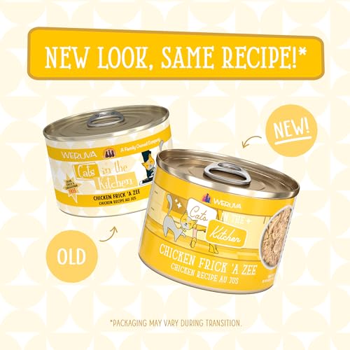 Image of Weruva Cats in the Kitchen, Chicken Frick 'A Zee with Chicken Au Jus Cat Food, 6oz Can (Pack of 24)