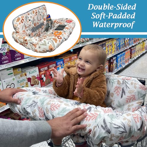 Jowey DOUBLE Shopping Cart Cover For Baby Grocery Cart Cover thumb #5