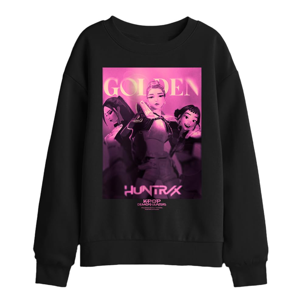 Netflix Kpop Demon Hunters Sweatshirt - Kids - Black - 9-11 Years