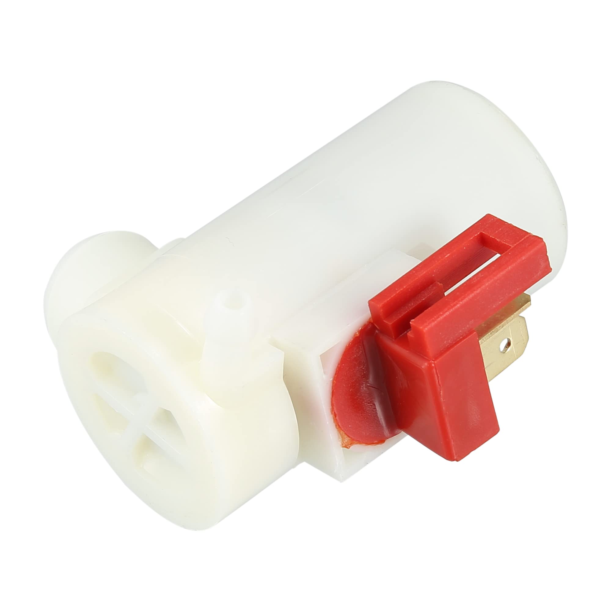 X AUTOHAUX Pare-Brise Lave-Glace Moteur Pompe Pour Honda Civic 85-1 Pcs | Rouge, Blanc, Noir, Plastique, Caoutchouc, Pour Honda Accord 84-85 3 Portes, OE 38512-SA5-013 38512SA5013, 57x31x65mm