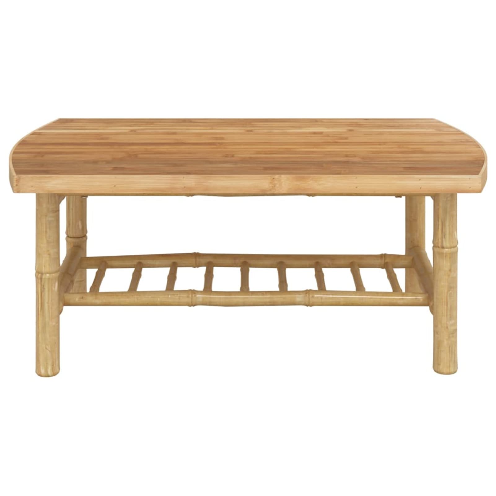 Homgoday Mesa auxiliar de jardín de 90 x 55 x 37 cm, mesa auxiliar de bambú, mesa auxiliar de sofá, mesa de té para sala de estar, sala de recepción de invitados, dormitorio y muebles de oficina
