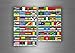 Akachafactory Planche Autocollant Sticker Drapeau Pays Rangement classement Timbre Afrique TXT