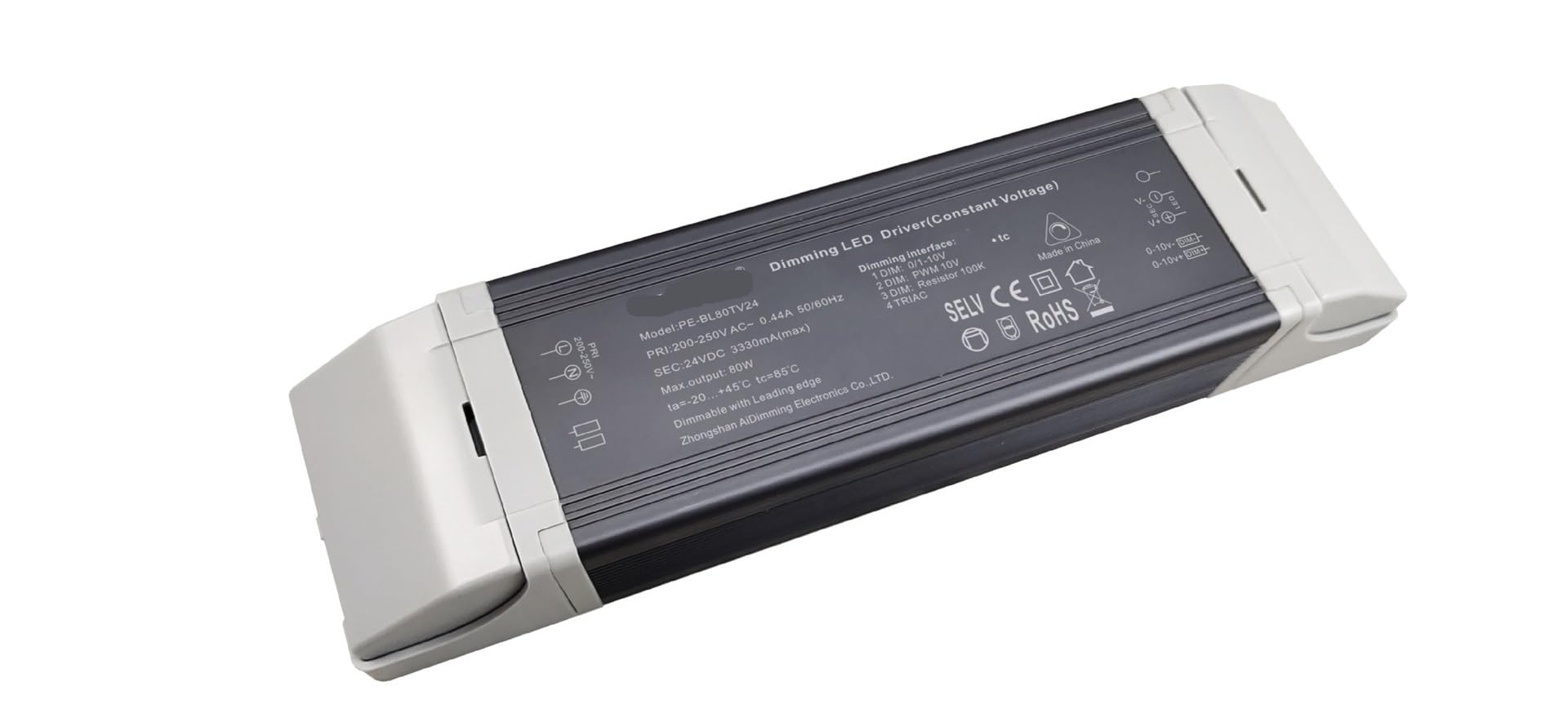 Alimentation LED 80W BL80TV transformateur tension constante gradable 0-10V