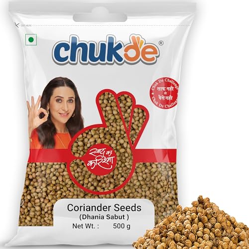 Image of Chukde Dhania Sabut, Coriander Seeds Whole Spices, 500g