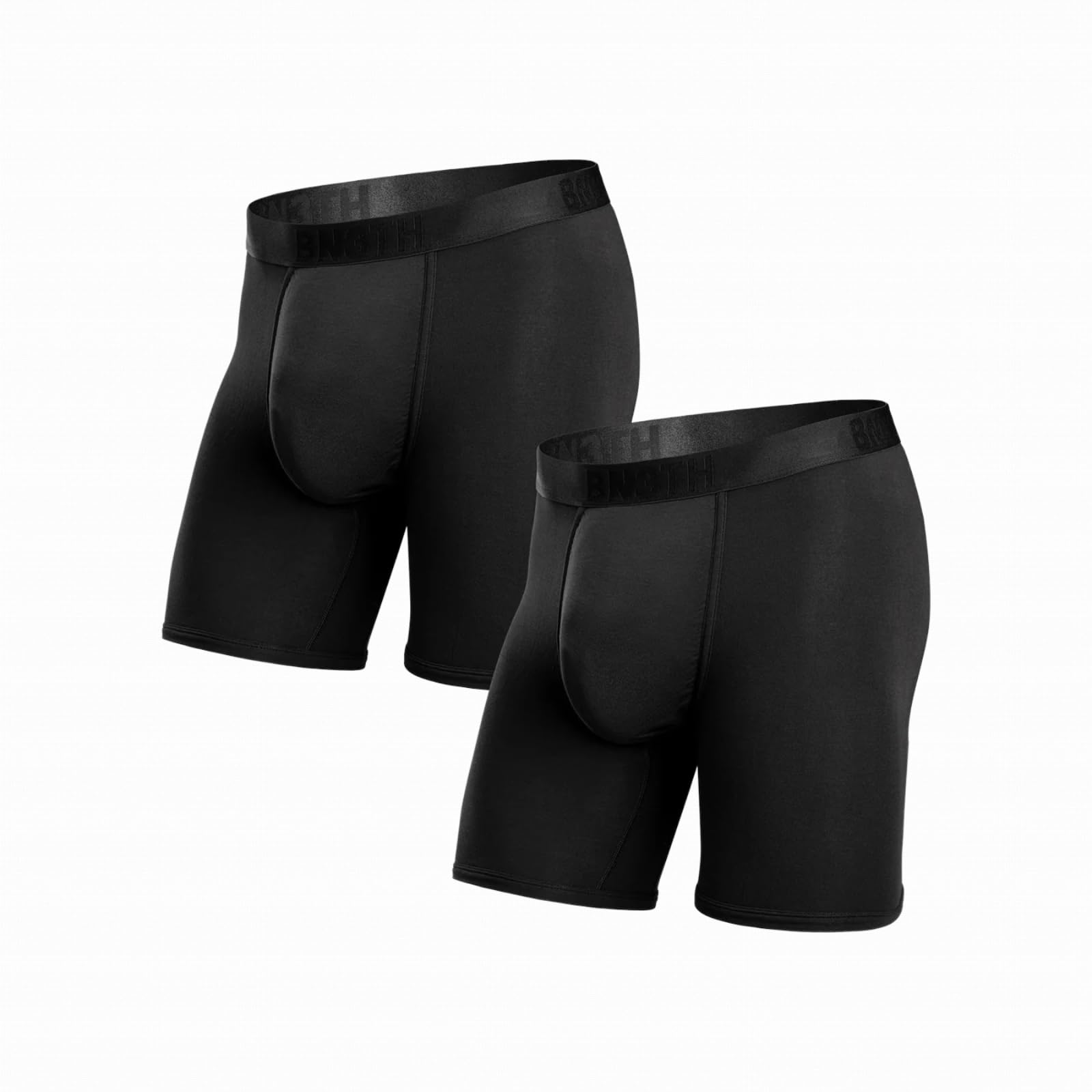 BN3TH Mens Classic Icon 3-D Pouch Boxer Briefs - Breathable Anti-Chafing Ultra-soft No-Roll Waistband 6 5 Inseam 2pk